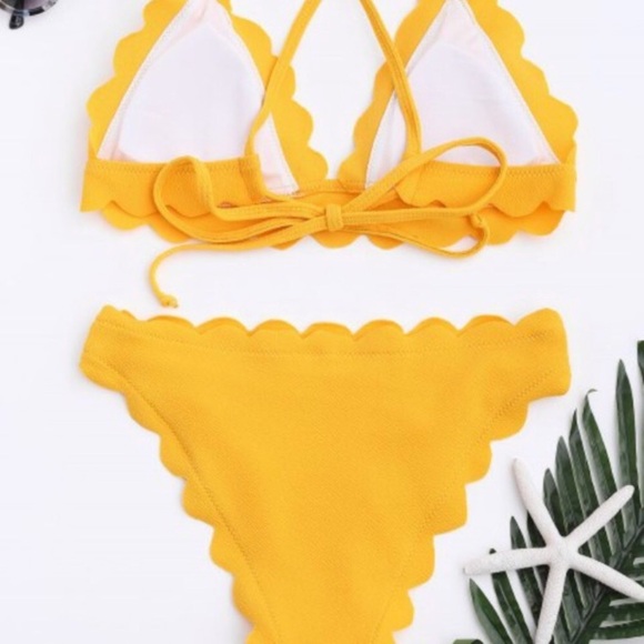 ZAFUL Scallop String Bikini Set NWT - Picture 7 of 14